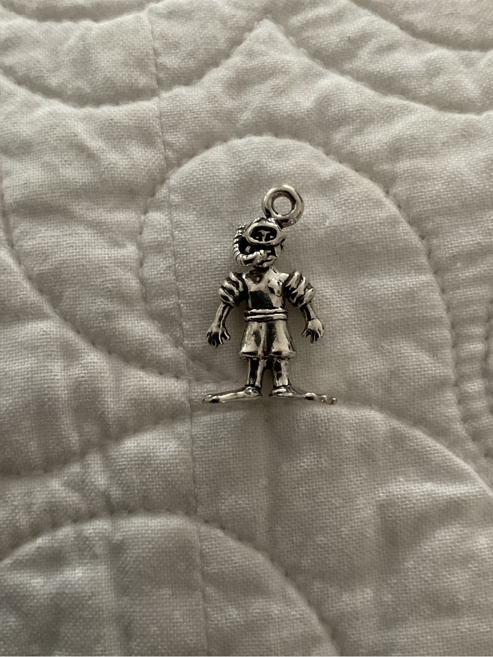 Vintage Sterling Silver 925 Boy Snorkeler Charm